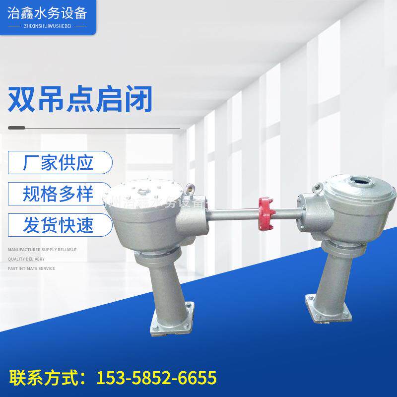 厂家生产双吊点启闭机电动双吊点手动双吊点铸铁闸门丝杆启闭机