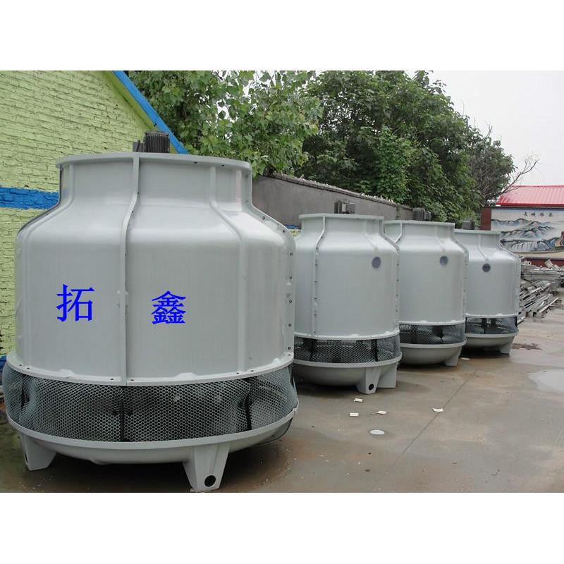 80吨冷却水塔逆流式玻璃钢冷却塔玻璃钢凉水塔圆形塔镀锌凉水塔