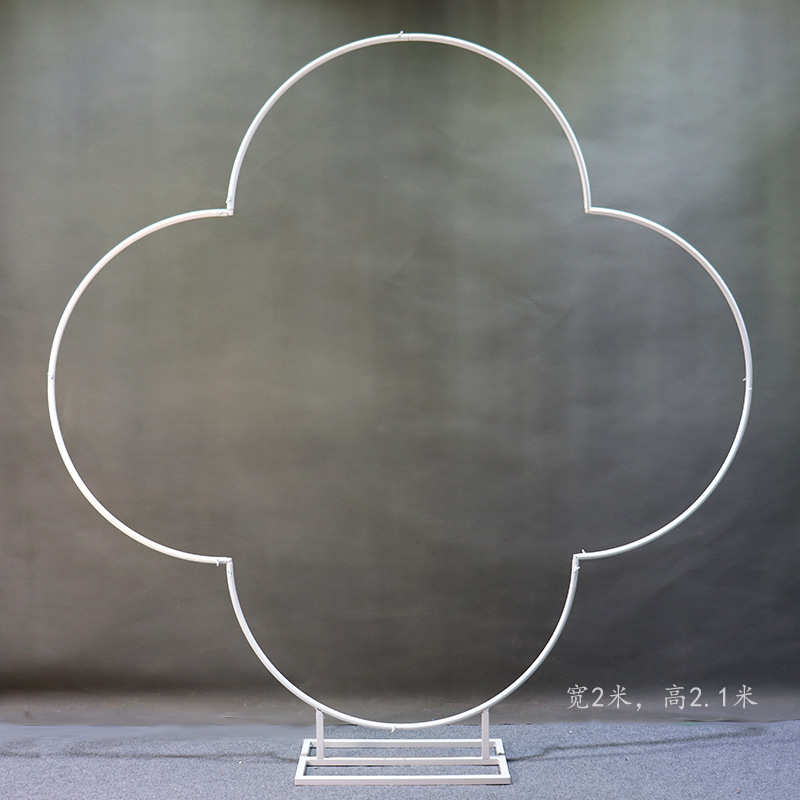 拱门道具草坪艺花礼堂创意花架铁婚庆户外婚庆舞台梅花门新款背景