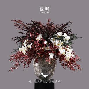 大花艺摆件 繁花来信 鲲屿 售楼处样板间大堂前厅花艺组合