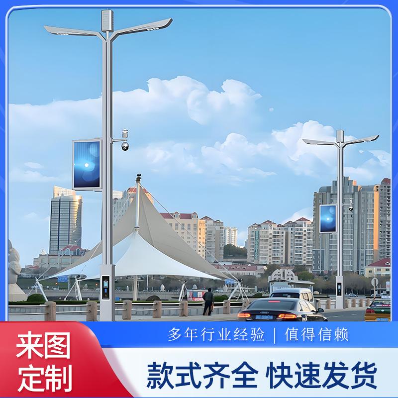 城市智慧照明系统路灯量大功能自选高亮度智能感应路灯杆