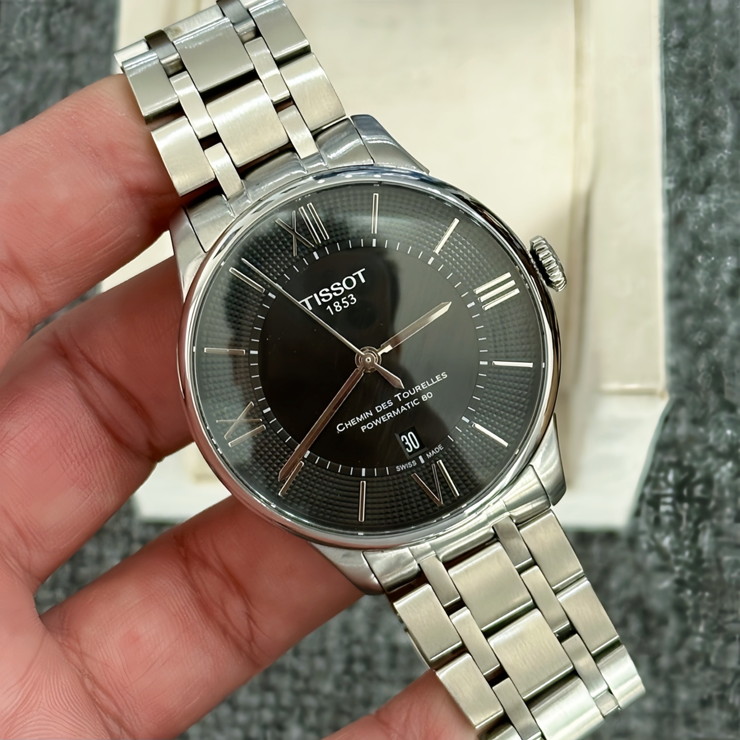 一口价 98新天梭杜鲁尔男表全自动机械手表T099.407.1.058.00