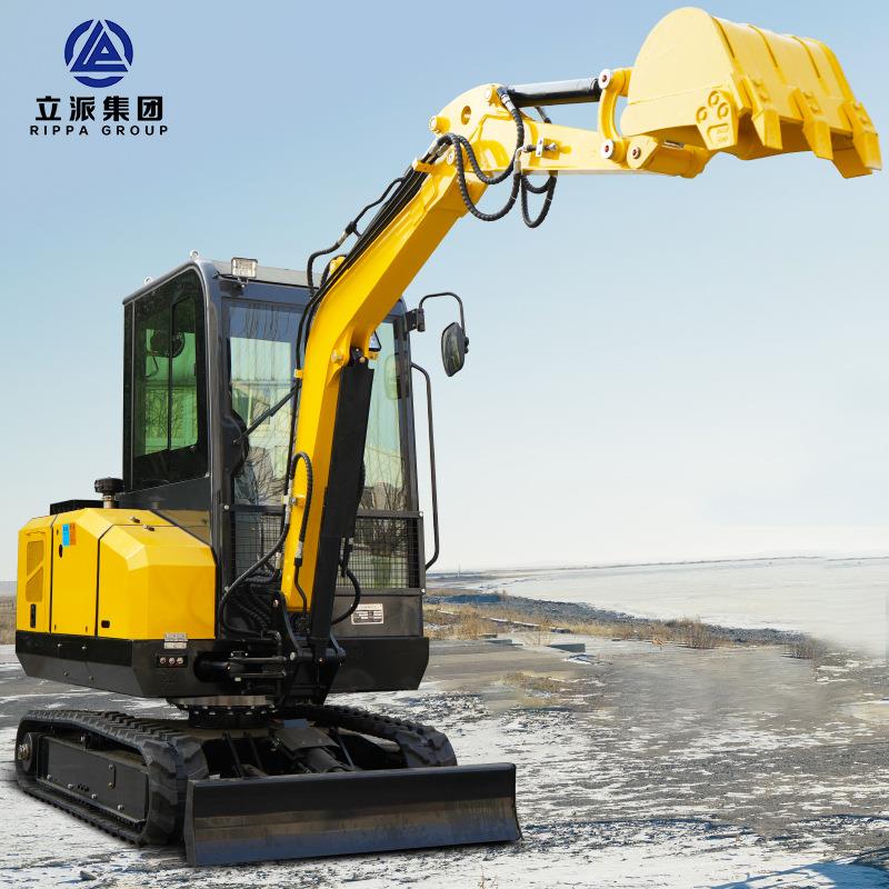 立派RIPPA小型挖掘机多功能30型园林绿化用工程机械破碎挖土钩机