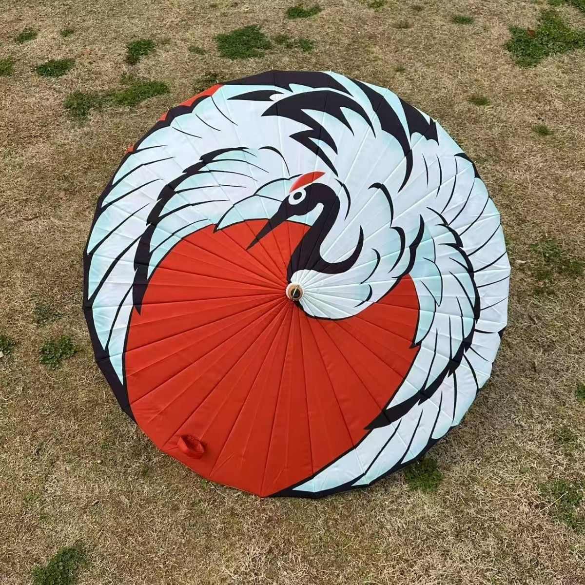 公孙离COS祈雪灵祝仿油纸伞仙鹤24骨雨伞长柄伞中国风汉服创意伞