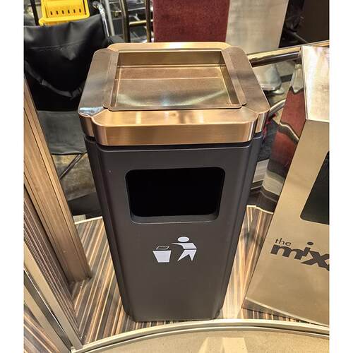 不锈钢垃圾桶立式座地烟灰桶室内商场酒店电梯口金属灭烟桶GPX-2C