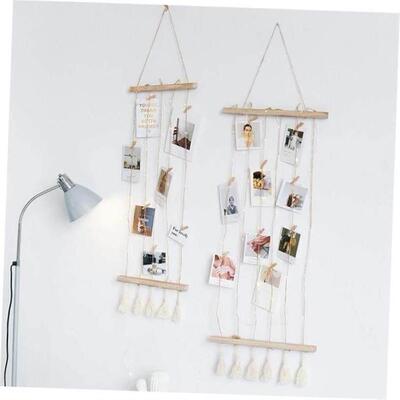 Nordic Wall Decoration Room Wooden Stick Photo Frame Artwork