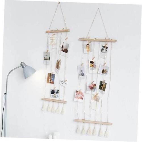 Nordic Wall Decoration Room Wooden Stick Photo Frame Artwork