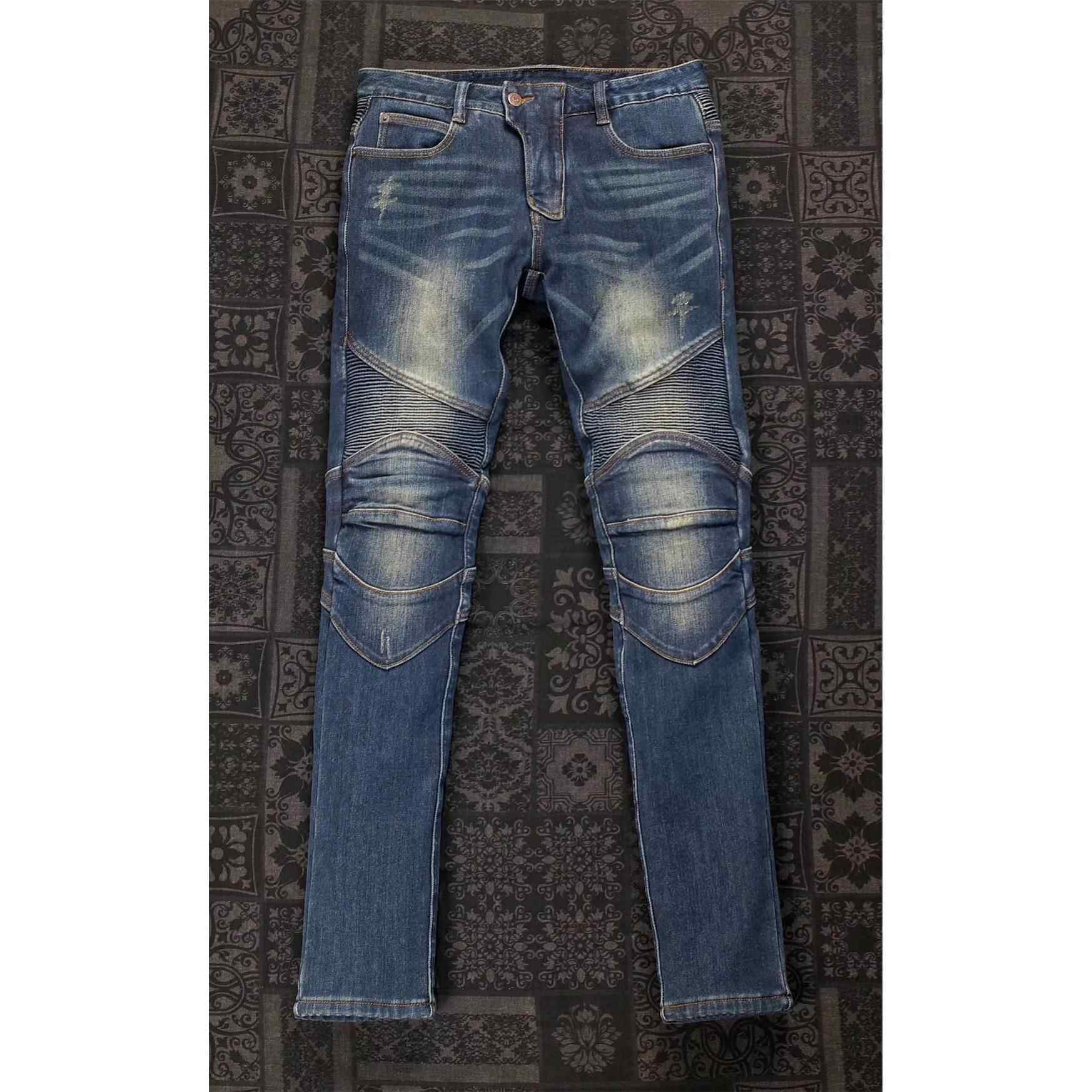 正品uglyBOS车牛仔裤骑行裤服防摔哈带雷裤四季机护R具高弹修身男
