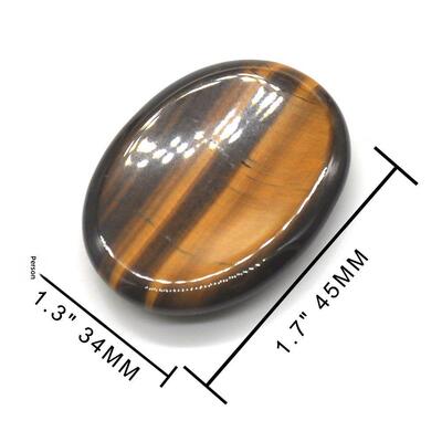 35x45mm Oval Thumb Worry Stone Pocket Palm Gemstone Healing