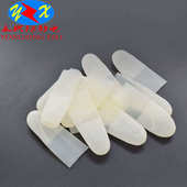 厂家批发一次性切口手指套白色麻点乳胶电子厂保护作业乳胶手指套