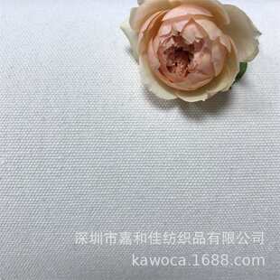 涤棉6 手袋箱包抱枕布料 16安帆布 厂家直供涤棉白坯再生棉帆布