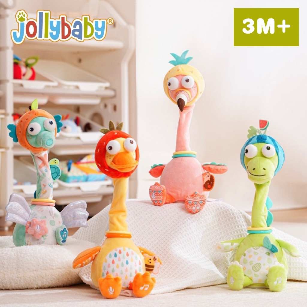 jollybaby复读鸭玩具婴儿学说话宝宝唱歌毛绒安抚公仔玩偶0-1岁
