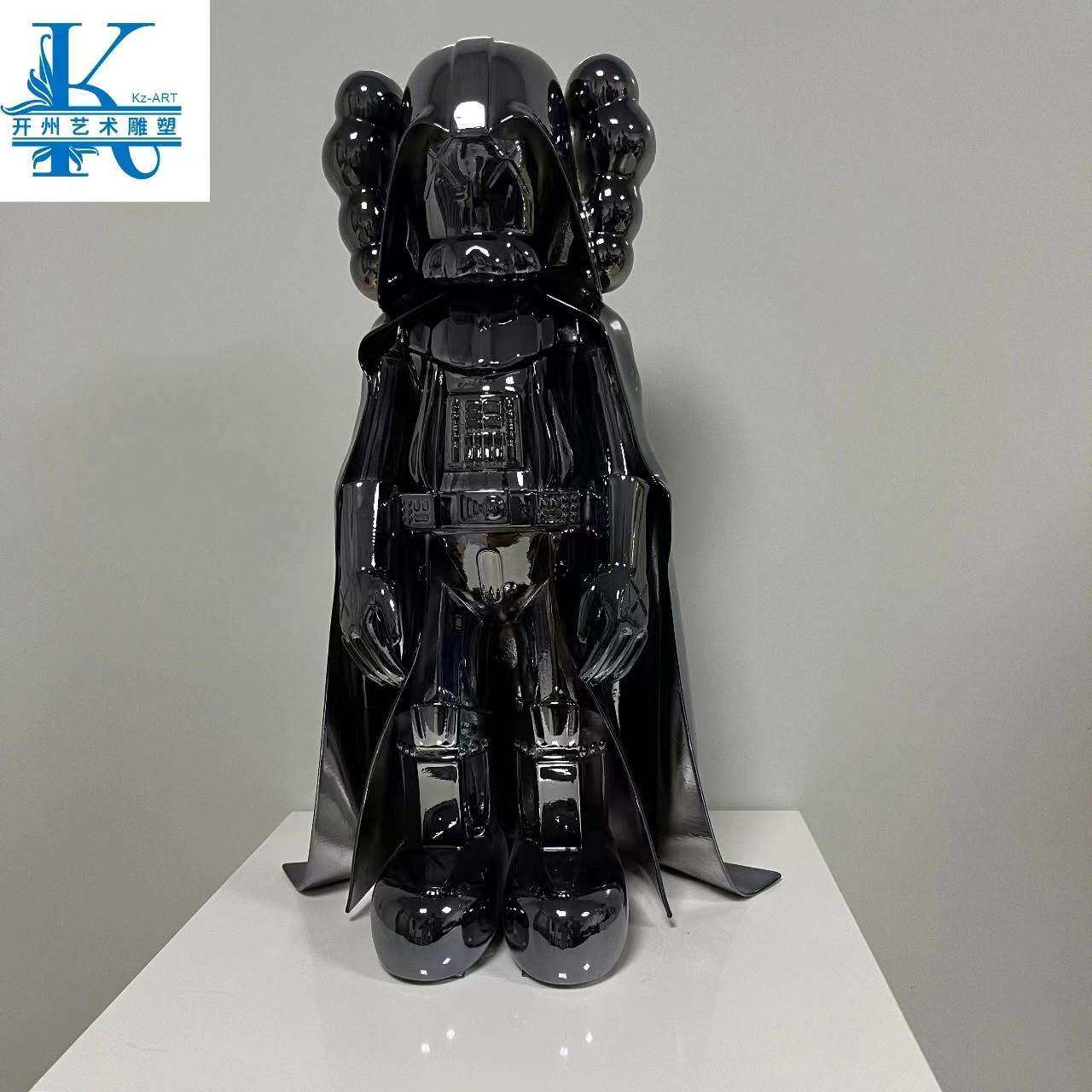 网红芝麻街潮流公仔现代雕塑摆件大型科技工业风商场客厅引流装饰