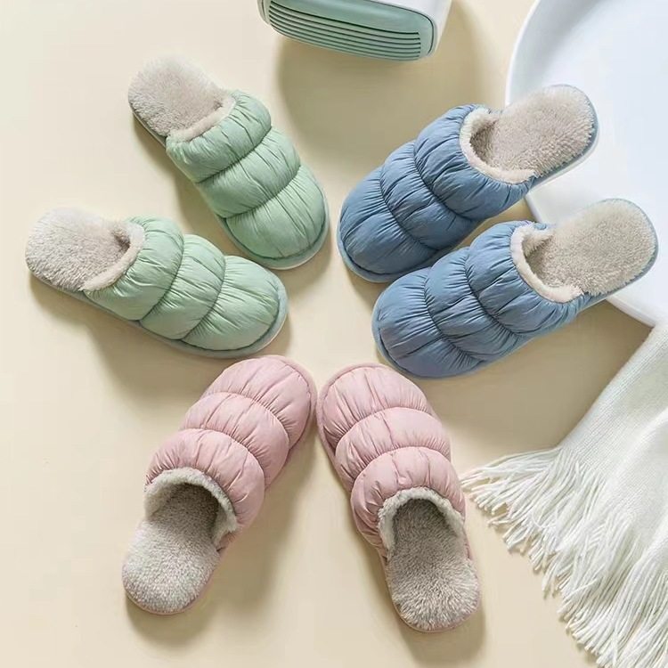 新款棉拖鞋女士秋冬季加厚防水防滑家居室内厚底保暖毛绒棉拖男款