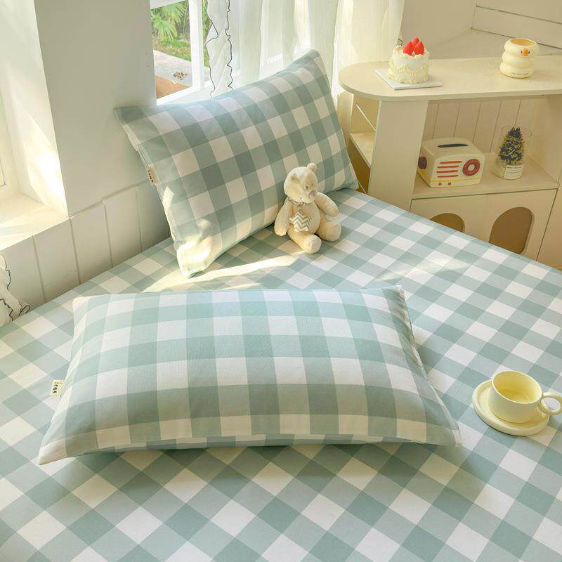 a类加厚老粗布枕套纯棉枕头套一对秋季家用成人全棉枕芯套48x74cm