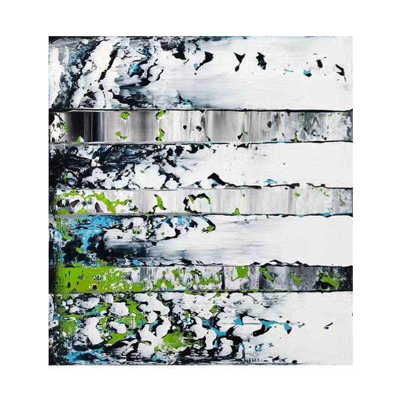 新款纯手绘油画客厅抽象装饰画沙发墙文艺壁画家庭厨房淡雅挂画