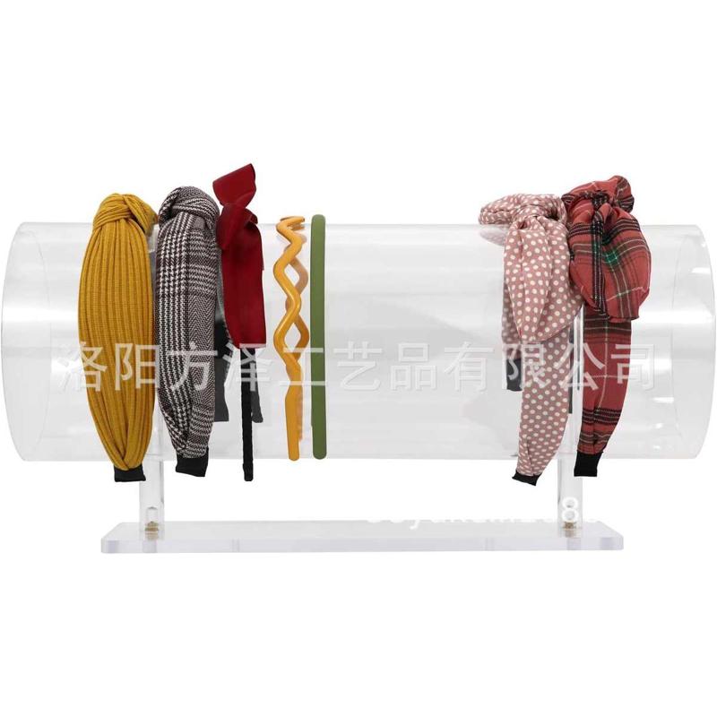透明亚克力水平头带发带支架展示收纳珠宝展示架创意美观实用