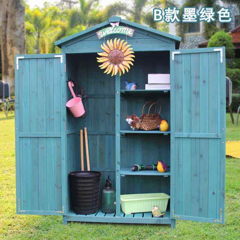 高档户外收纳柜储物防防晒田园杂物整理箱阳台院花园雨工庭具房置