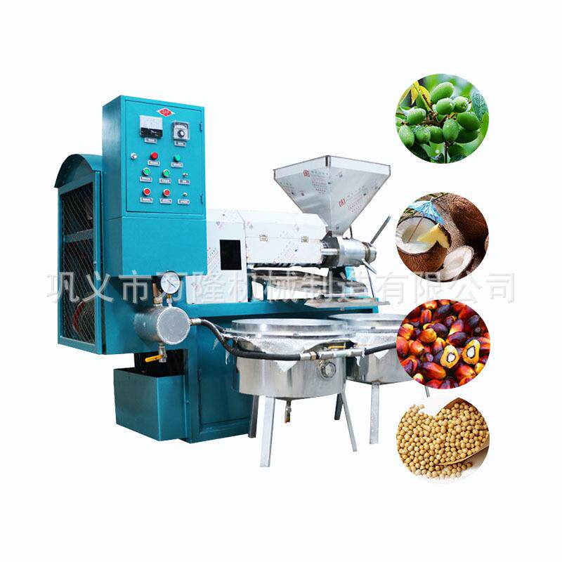 菜籽花生螺旋榨油机全自动茶籽芝麻大豆榨油机葵花籽榨油机油坊