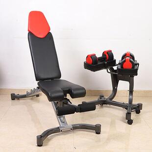 哑铃凳卧推家用健身椅仰卧起坐辅助器材男杠铃飞鸟折叠多功能凳子