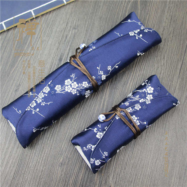 自制锦缎布袋 棉麻高档束口袋便携式 文具笔袋 文玩收纳套装布袋,文具电教/文化用品/商务用品,笔袋,淘宝优惠券,粉丝福利购,淘宝优惠卷