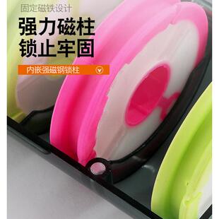 直销新款彩虹主线轴多功能硅胶主线盒大线轴主线盒多功能线组盒钓