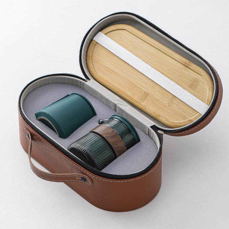 旅行茶具套装便携式户外露营旅游泡茶喝茶装备随行快客杯一壶四杯