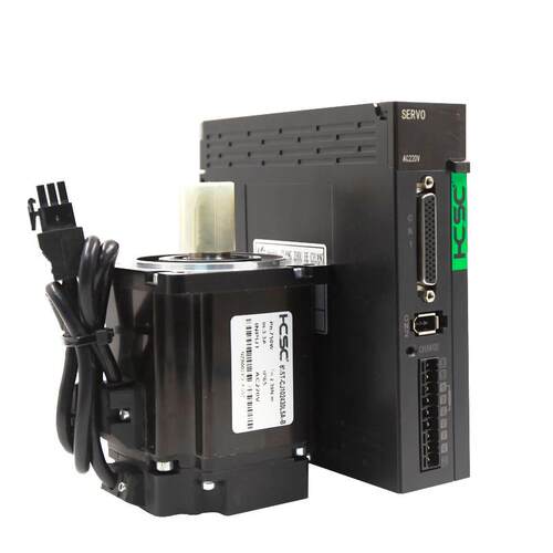 60/80交流伺服电机驱动器套装400W/750W位置控制工厂直销3000转速