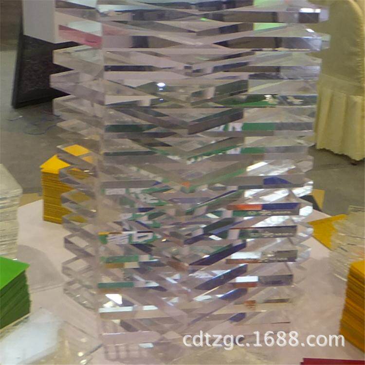 厂家直销供应15mm厚高透明亚压克力有机玻璃水晶吸塑板