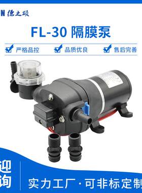 房车供水12v直流微型隔膜泵便携清洗机24v高压清洗泵