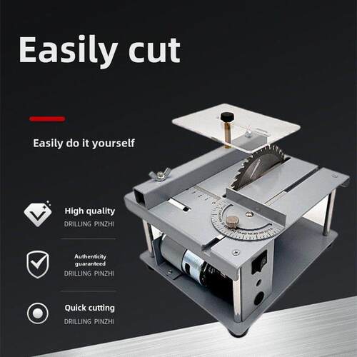 木工台锯diy精密多功能家用一体机小型圆盘锯微型台式切割机电锯