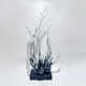 现代透明树脂雕塑浪花摆件酒店玄关客厅轻奢大堂电视柜装 饰品艺术