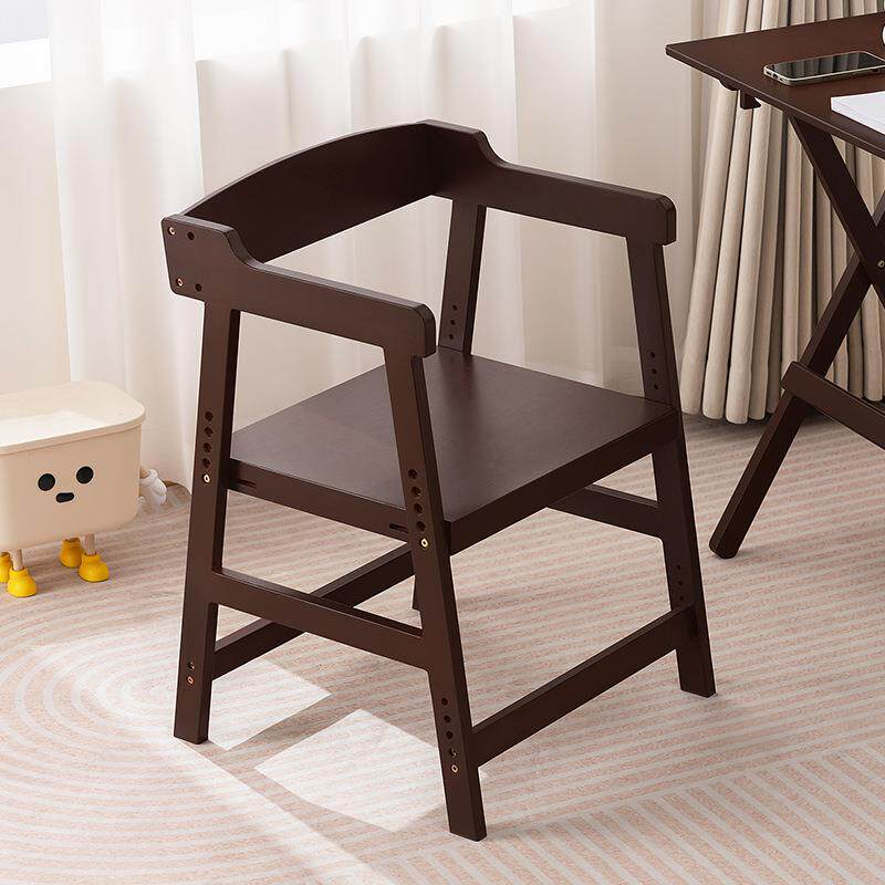 简约风楠竹休闲椅结实加厚靠背椅高度可调节餐桌椅子家用网红凳子