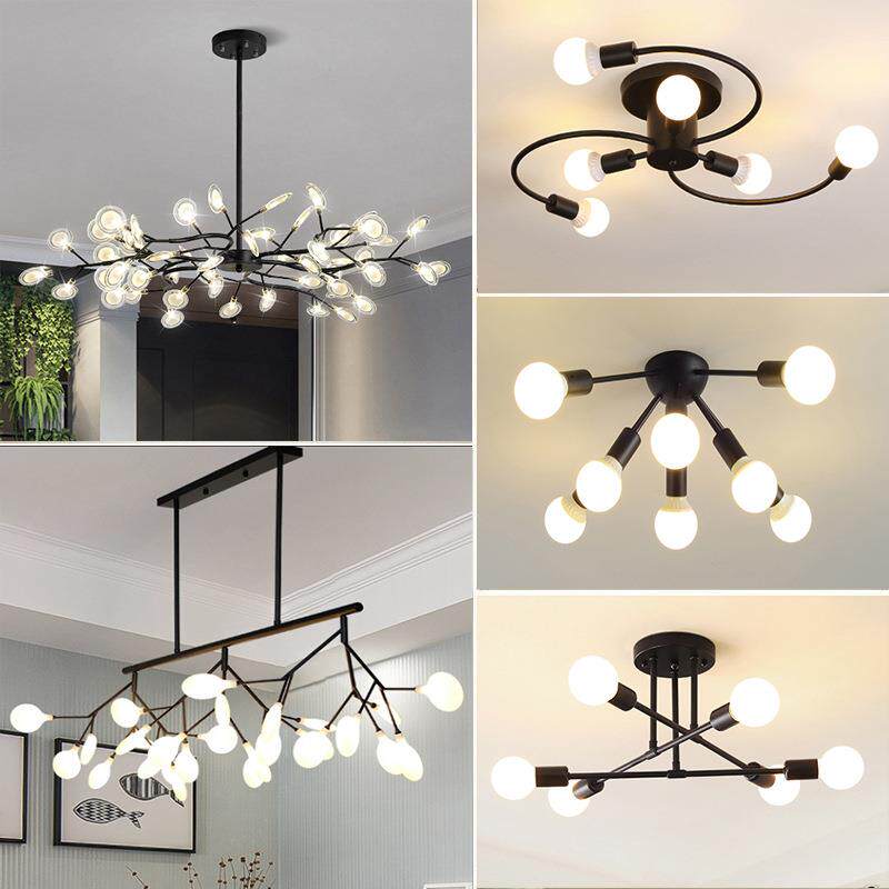 新款直销北欧风全屋客厅吊灯 简约现代萤火虫家用套餐led网红卧室