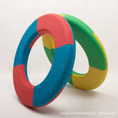 厂家批发 EVA免充气加厚浮圈游泳圈儿童成人圈大人泡沫实心防侧翻