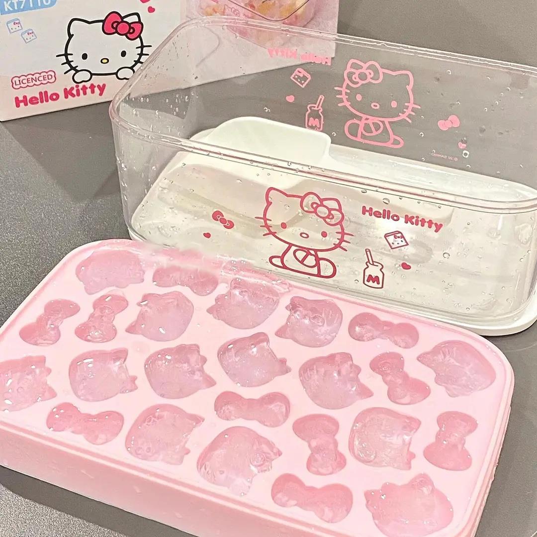【下单立减50】卡通KT硅胶冰格模具冰块食品级按压制冰家用DIYHX