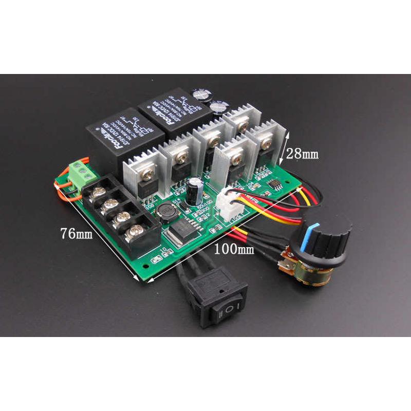 厂家直销PWM电子调速器 直流有刷电机控制器 马达正反转开关 12v2