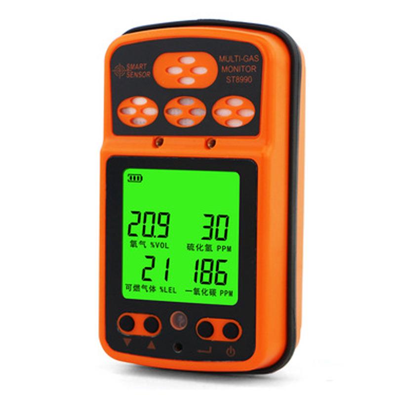 希ST8990玛S检8990四合一气T体测仪硫化氢一氧化可燃碳气氧气浓度