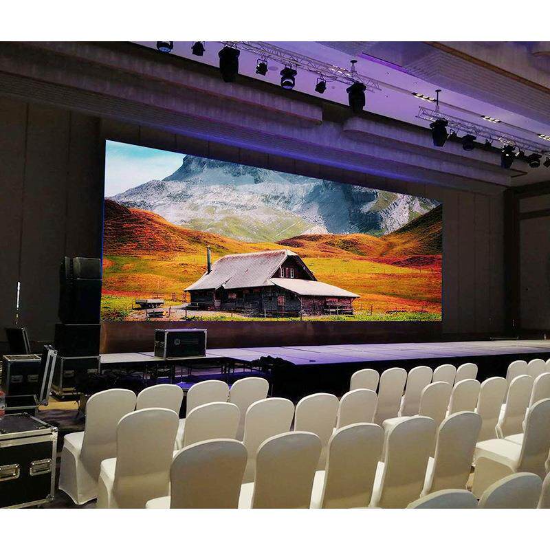 室内全彩LED显示屏 商业会议舞台背景大屏幕 无缝拼接LED显示屏