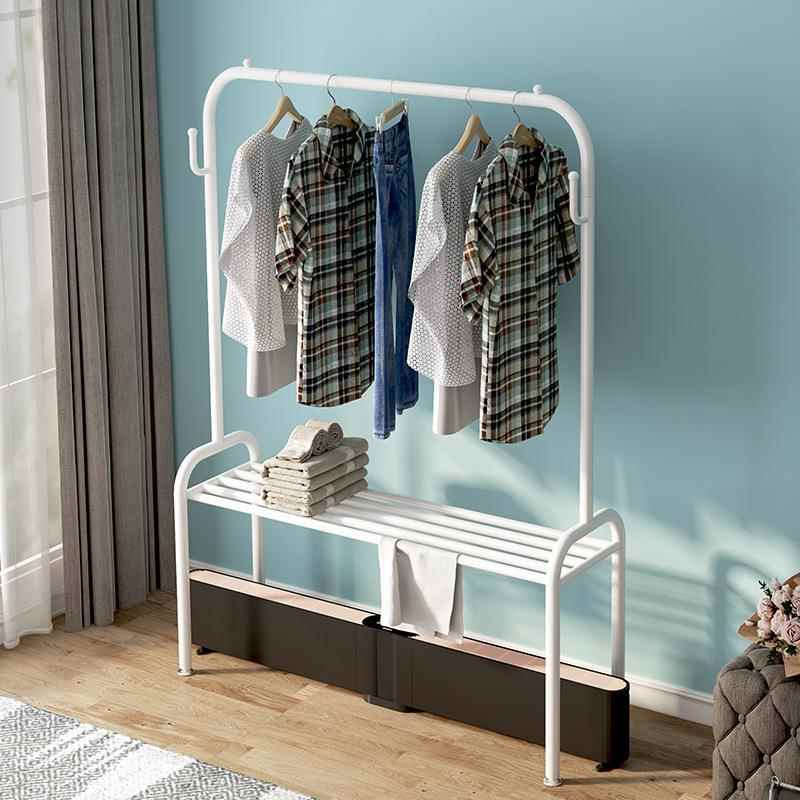 家用取暖器烘衣架踢脚线晾衣杆折叠晒衣架挂毛巾电暖器烘干架带管