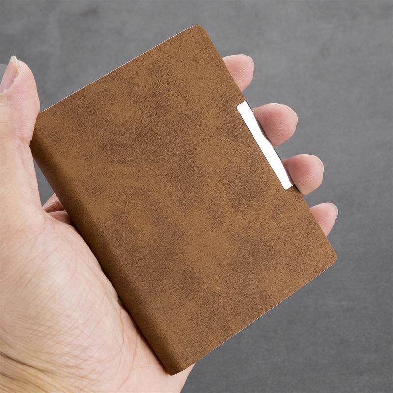A7小本子便捷羊巴皮笔记本子随身记录口袋本简约厚实小号备忘录