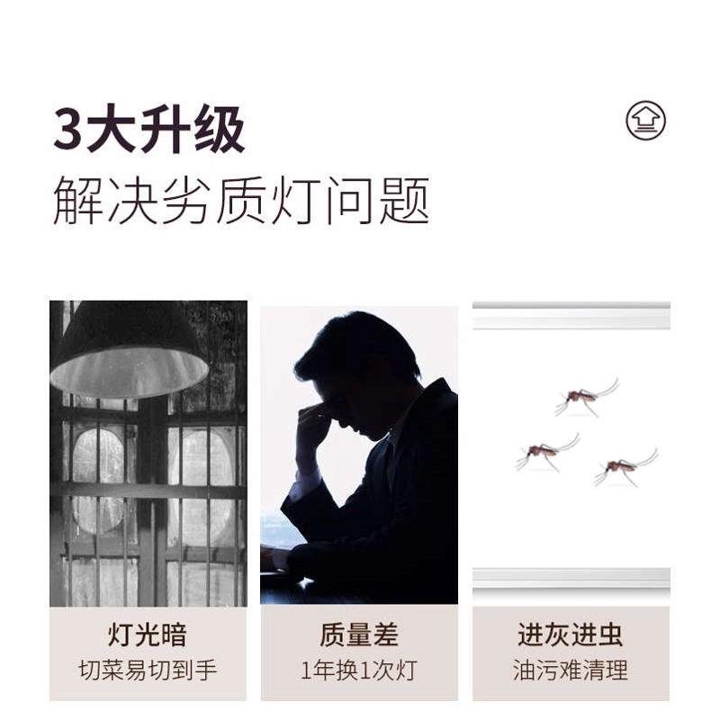 集成吊顶led灯暖光卫生间暖色厨房灯厕所铝扣板暖黄光30x30平板灯