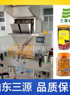 塑料颗粒称重包装机瓜子灌装机双斗全自动大豆粉末分装机