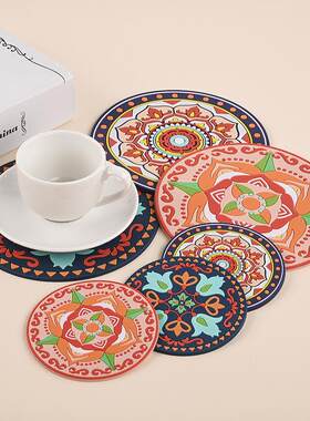 Creative Bohemian Ethnic Style Soft Coaster Table Heat-Insul
