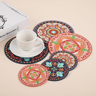 Creative Bohemian Ethnic Style Soft Coaster Table Heat-Insul