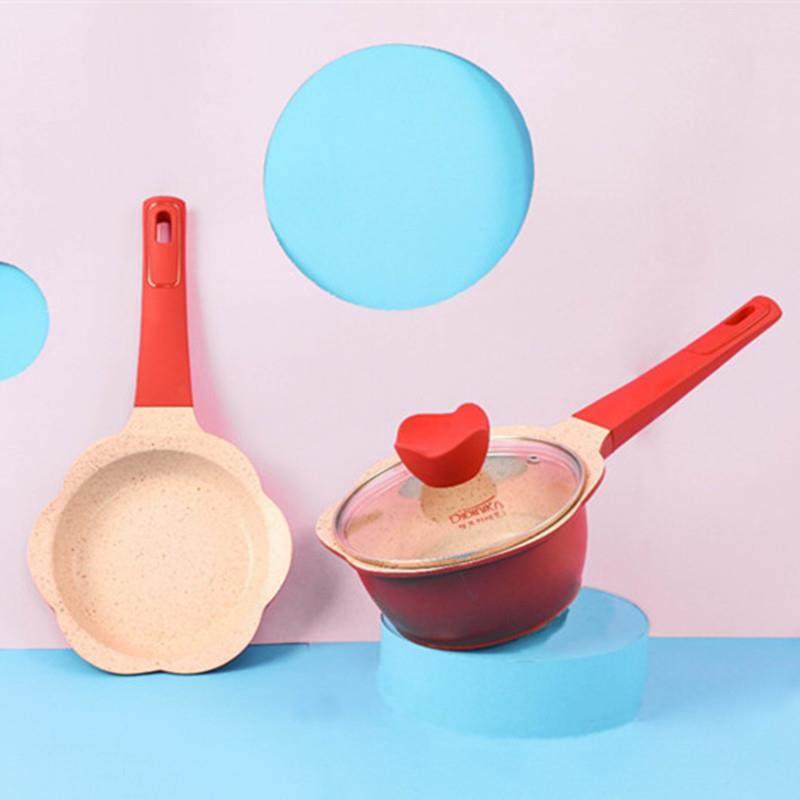 韩国didinika宝宝婴儿辅食锅迷你奶锅泡面小锅多功能麦饭石不粘锅