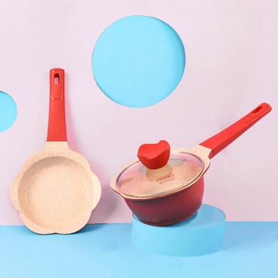 韩国didinika宝宝婴儿辅食锅迷你奶锅泡面小锅多功能麦饭石不粘锅