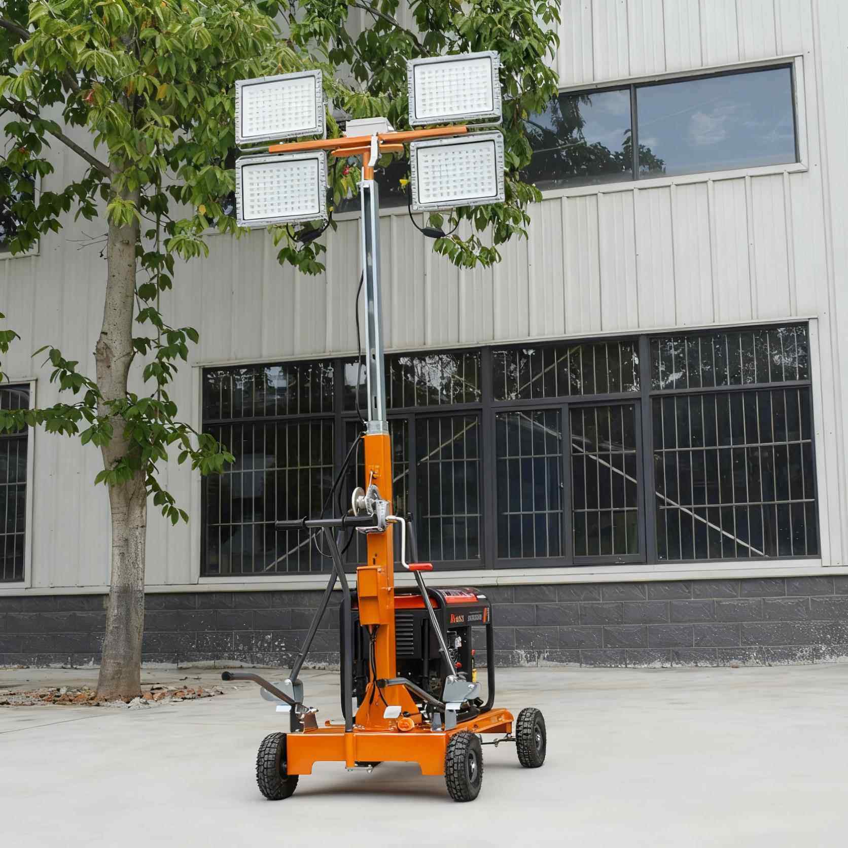 拓动瑞克照灯塔思夜间施明工照明等FWD车移式5米升高照明车出口