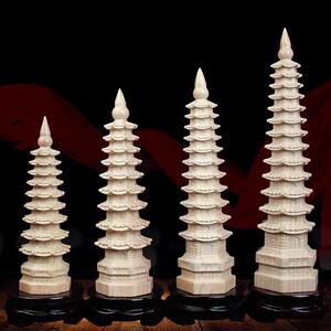 玲珑阁工艺品木质文昌塔摆件桃木文昌塔家居摆件文昌塔摆件