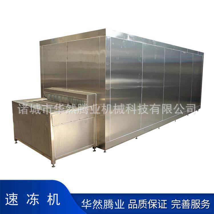 诸城生产厂家供应隧道式速冻机效率高水果蔬菜丁单冻机